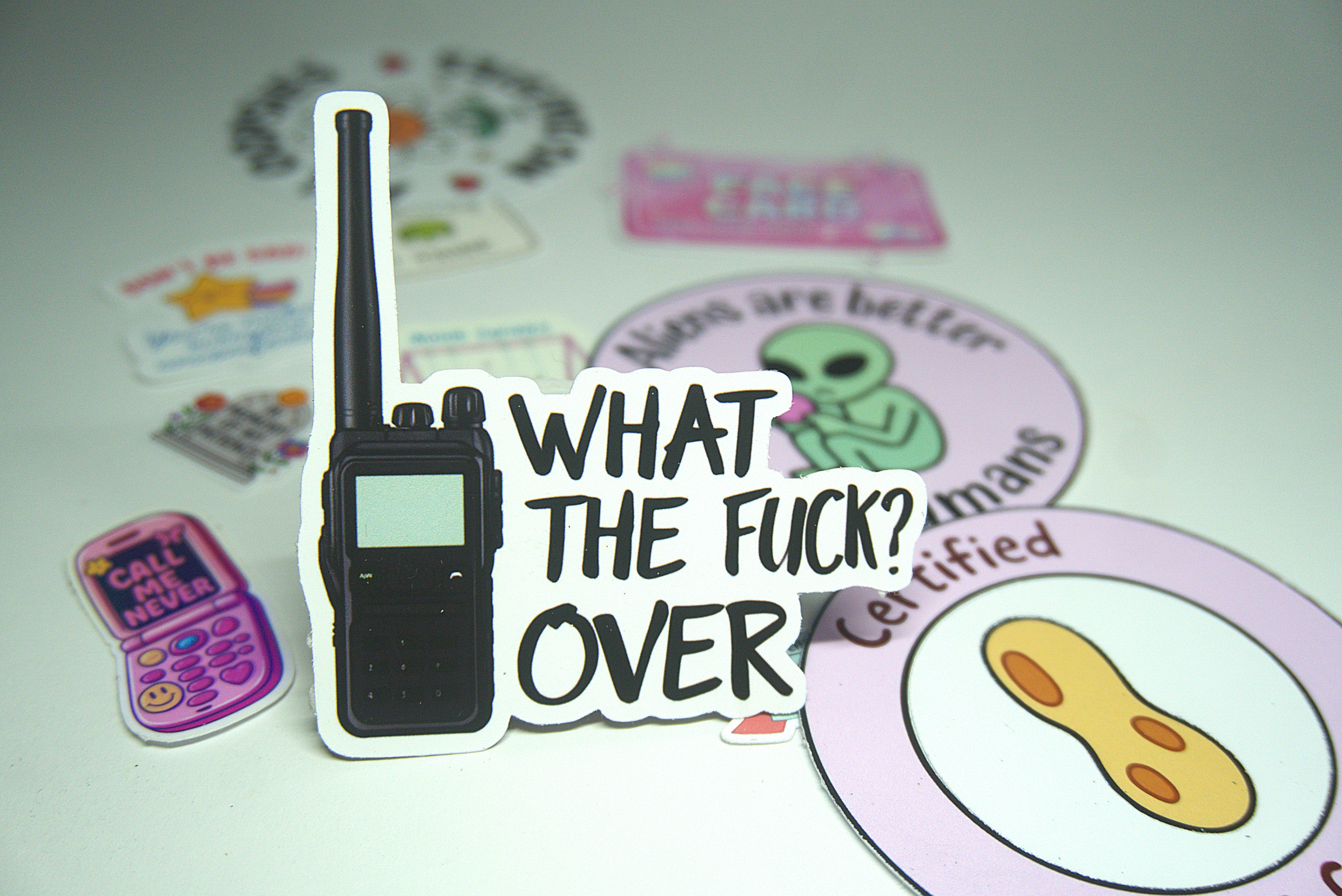 What The Fuck Over Sticker