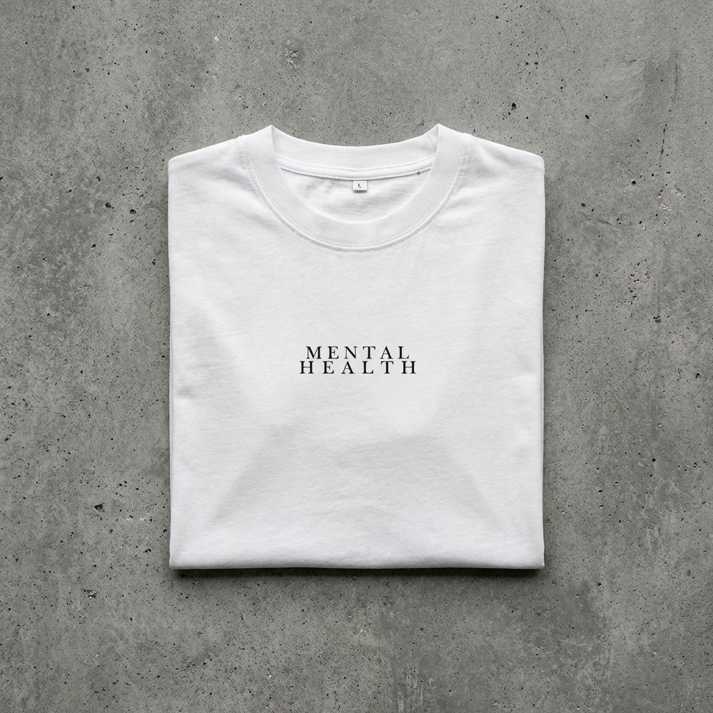 MENTAL HEALTH — WHITE TEE